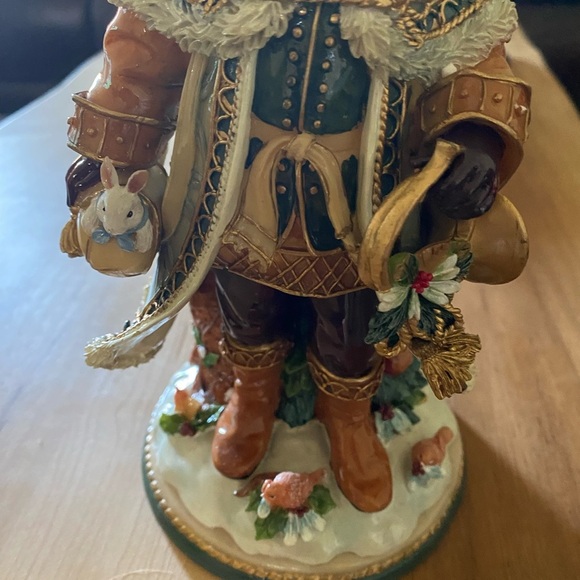 Rare Fitz and Floyd Clairmont Christmas Musical Santa Plays Deck The Halls 9.5” - Picture 7 of 17